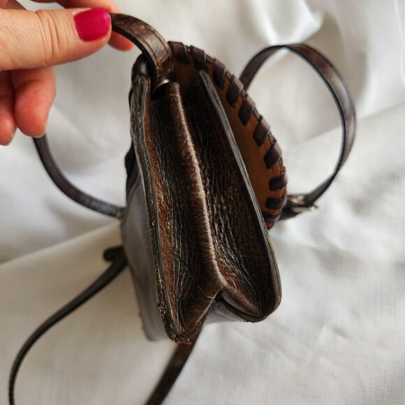 Patricia Nash Italy Leather Lanza Lady Crossbody Bag / Purse /Clutch - Picture 7 of 15